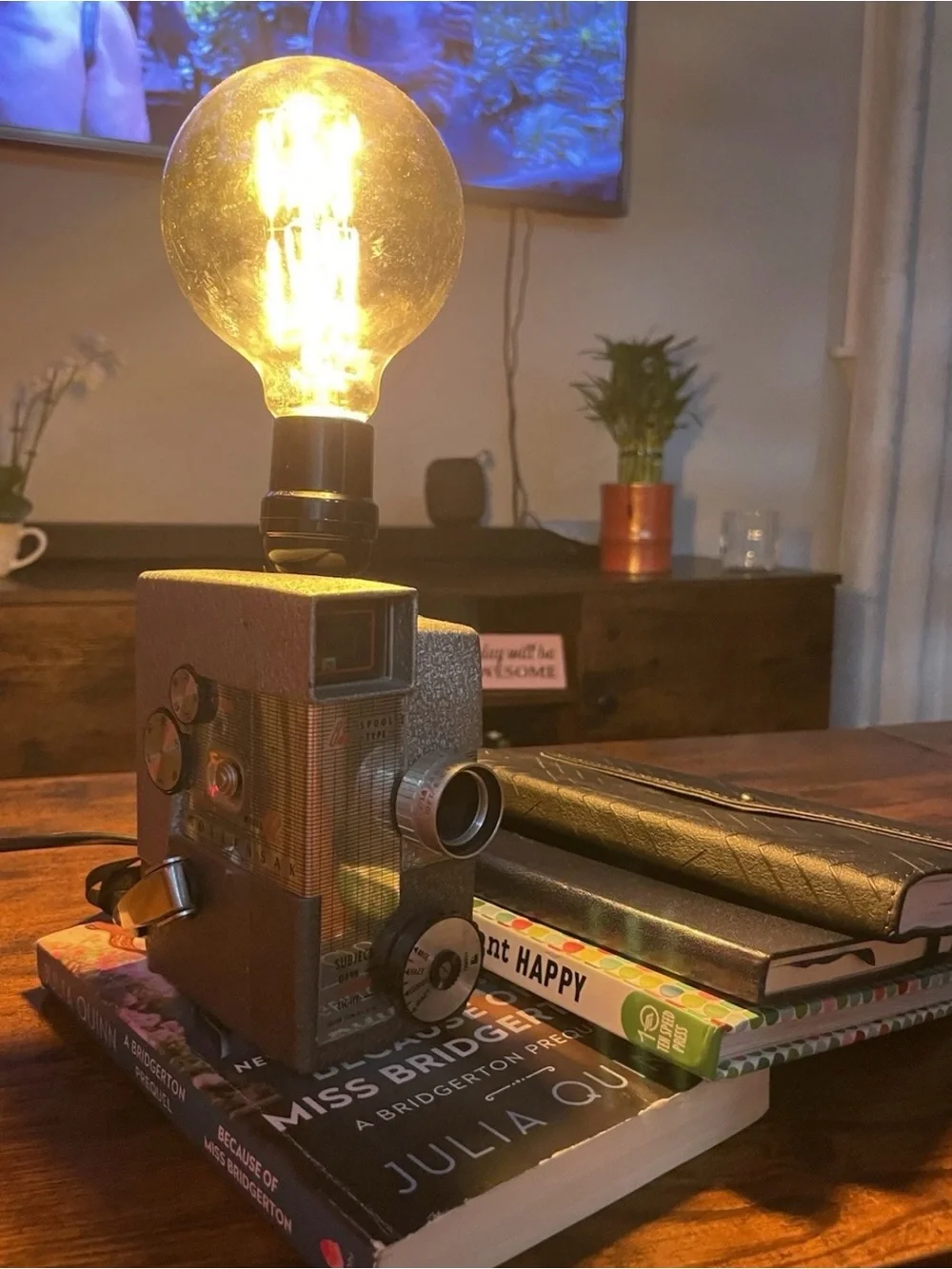 Vintage Wollensak Model 42 8mm Roll Film Camera Converted To A Lamp 💡